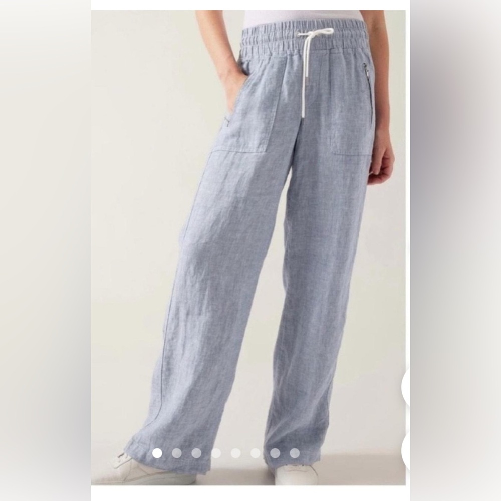 Athleta Women's Blue Linen Pants